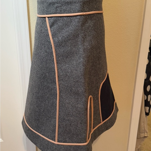 Marni Gray Mini A-line Skirt with Asymmetrical Design for Casual Work - Picture 6 of 8